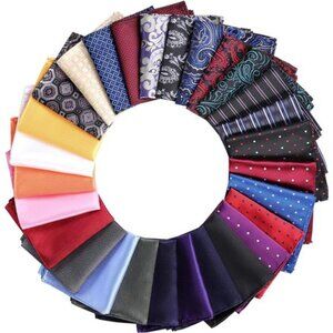 28 Pack Pocket Squares for Men Men's Handkerchief Mens Pocket Squares Set